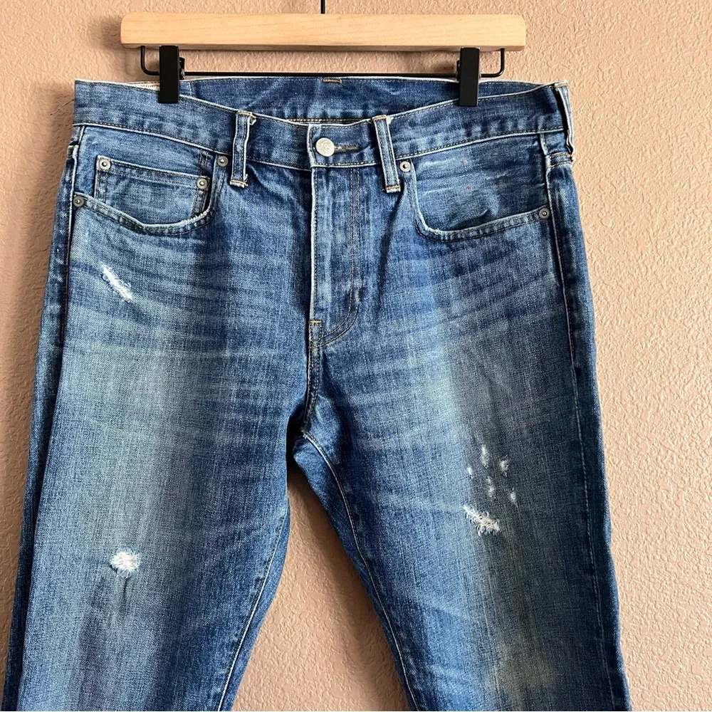 J. Crew 484 Slim Fit Distressed Jeans Size W33 L32